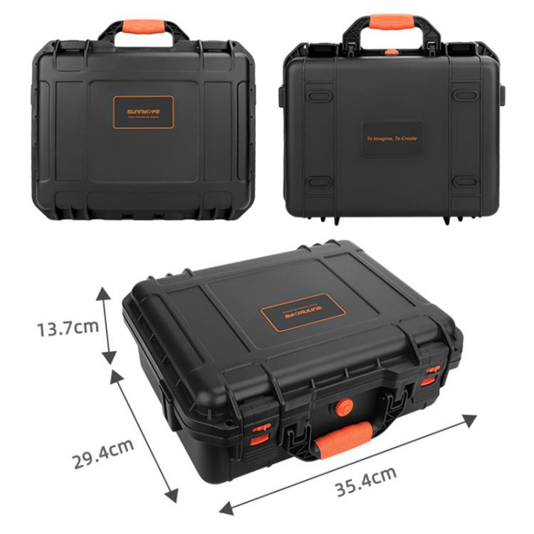 For DJI Flip Sunnylife AQX-19 Waterproof Storage Protective Suitcase Aerial Camera Smooth Flying Kit Bag(Black) - Other by Sunnylife | Online Shopping UK | buy2fix