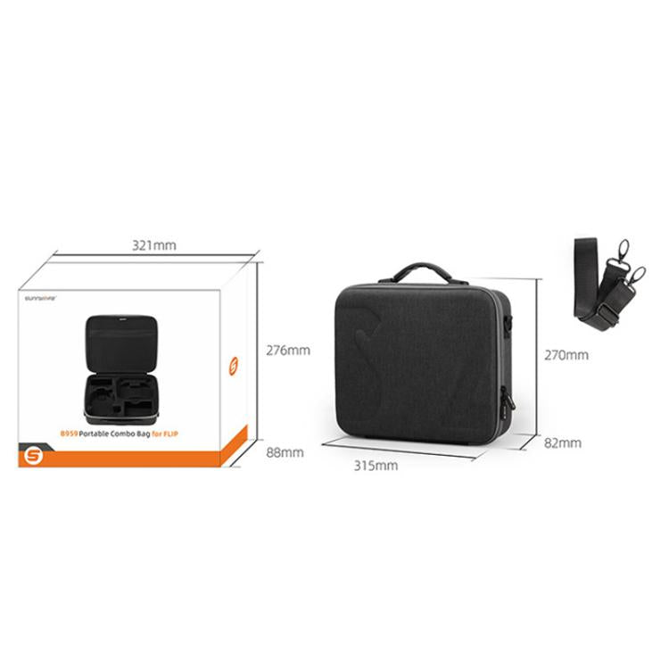 For DJI Flip Sunnylife FP-B959 Organizer Bag Smooth Flying Kit Crossbody Bag(Gray) - Other by Sunnylife | Online Shopping UK | buy2fix