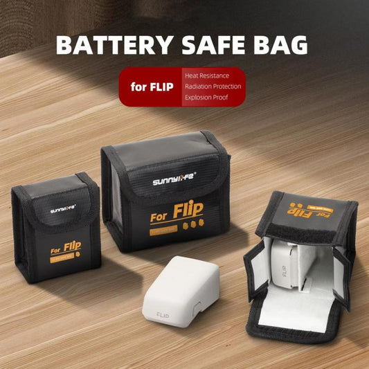 For DJI Flip Sunnylife Battery Explosion Proof Bag Li-ion Safety Storage Bag Flame Retardant Protective Bag Large (For 2 Batteries) - Other by Sunnylife | Online Shopping UK | buy2fix