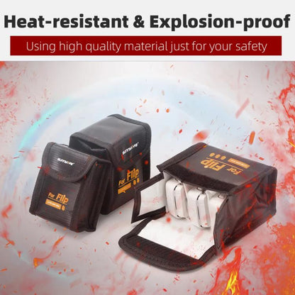 For DJI Flip Sunnylife Battery Explosion Proof Bag Li-ion Safety Storage Bag Flame Retardant Protective Bag Large (For 2 Batteries) - Other by Sunnylife | Online Shopping UK | buy2fix