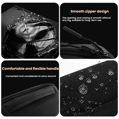 WEPOWER Digital Accessories Storage Bag Waterproof Clutch Travel Case(Deep Blue) - Digital Storage Bag by WEPOWER | Online Shopping UK | buy2fix