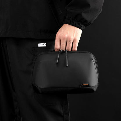 WEPOWER Digital Accessories Storage Bag Waterproof Clutch Travel Case(Black) - Digital Storage Bag by WEPOWER | Online Shopping UK | buy2fix