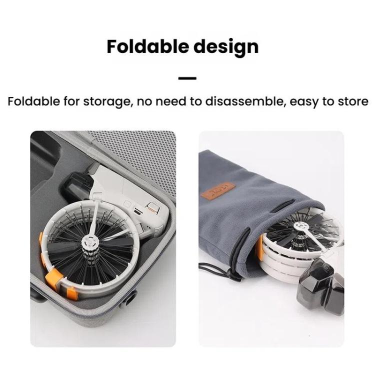 For DJI Flip CQT 4 In 1 Drone Folding Booster Stand Scratch and Wear Resistant Landing Protective Bracket(Gray) - Other by CQT | Online Shopping UK | buy2fix