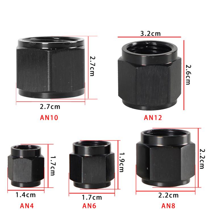 AN4 Oil Pipe Plug Aluminum Alloy Nut Car Modification Adapter - Nuts & Bolts by buy2fix | Online Shopping UK | buy2fix