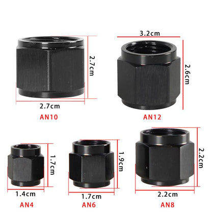 AN4 Oil Pipe Plug Aluminum Alloy Nut Car Modification Adapter - Nuts & Bolts by buy2fix | Online Shopping UK | buy2fix