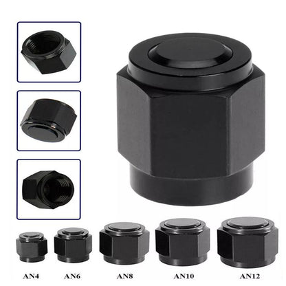 AN4 Oil Pipe Plug Aluminum Alloy Nut Car Modification Adapter - Nuts & Bolts by buy2fix | Online Shopping UK | buy2fix