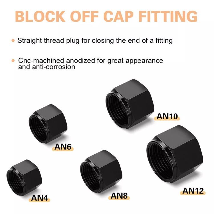 AN4 Oil Pipe Plug Aluminum Alloy Nut Car Modification Adapter - Nuts & Bolts by buy2fix | Online Shopping UK | buy2fix