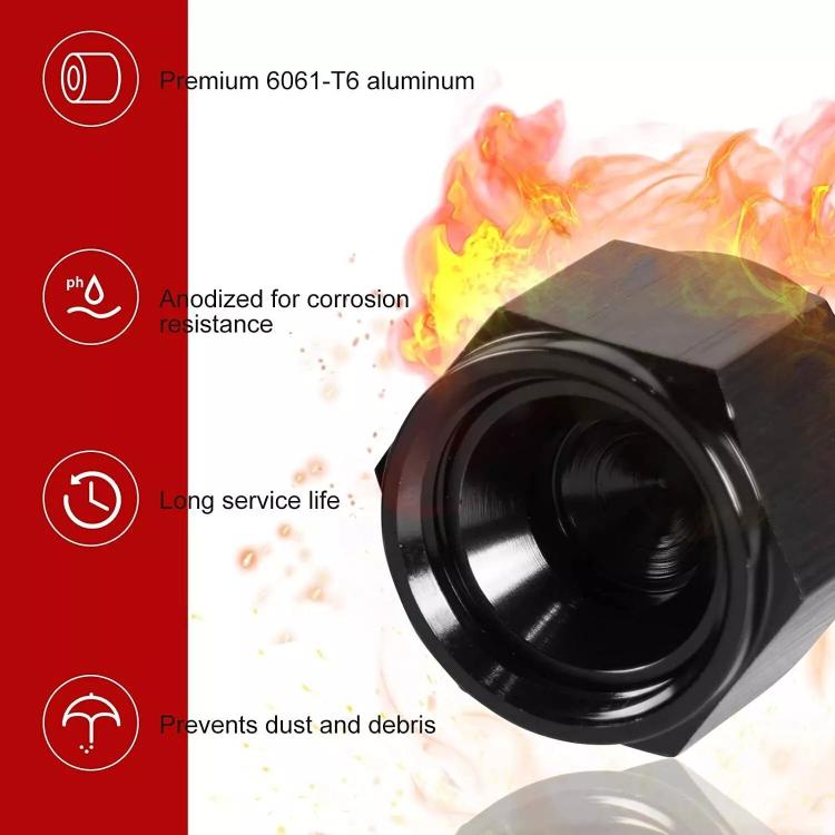 AN4 Oil Pipe Plug Aluminum Alloy Nut Car Modification Adapter - Nuts & Bolts by buy2fix | Online Shopping UK | buy2fix