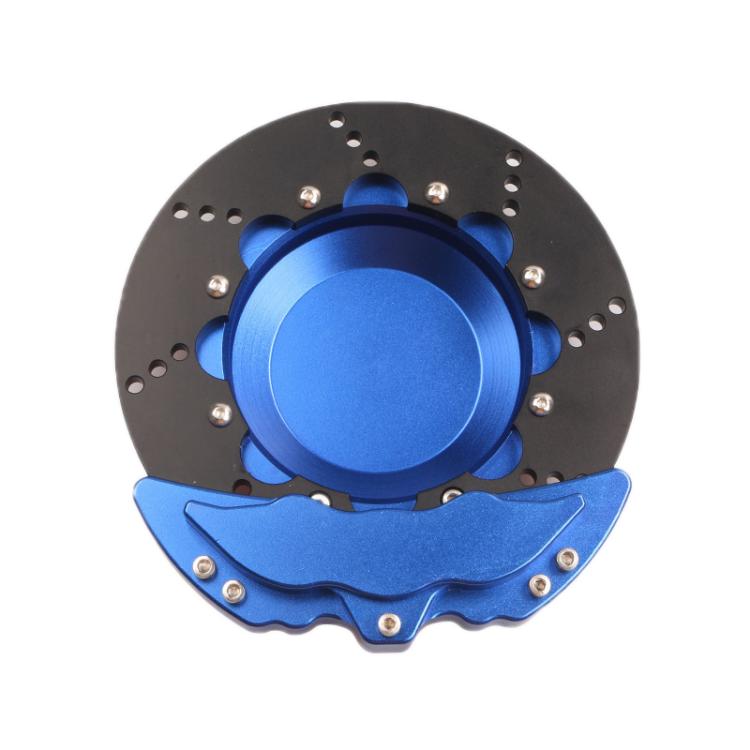 Car All-Aluminum Brake Disc Ashtray, Size: Rotating(Blue Black Edge) - Ashtrays by buy2fix | Online Shopping UK | buy2fix