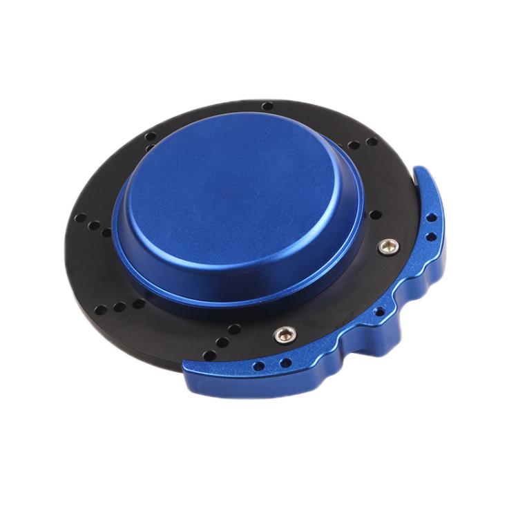 Car All-Aluminum Brake Disc Ashtray, Size: Non-rotating(Blue Black Edge) - Ashtrays by buy2fix | Online Shopping UK | buy2fix