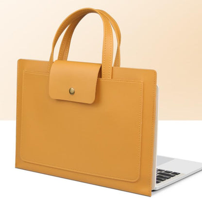Laptop Computer Handbag For Ipad Macbook Lenovo Huawei Computer Inner Bag Briefcase, Spec: 15/16 inch(Yellow) - 15.6 - 17 inch by buy2fix | Online Shopping UK | buy2fix