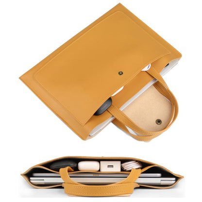Laptop Computer Handbag For Ipad Macbook Lenovo Huawei Computer Inner Bag Briefcase, Spec: 13/14 inch(Yellow) - 14.1 inch by buy2fix | Online Shopping UK | buy2fix