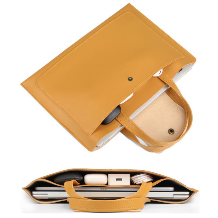 Laptop Computer Handbag For Ipad Macbook Lenovo Huawei Computer Inner Bag Briefcase, Spec: 15/16 inch(Yellow) - 15.6 - 17 inch by buy2fix | Online Shopping UK | buy2fix