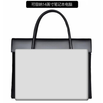 14 inch Laptop Bag Lightweight Laptop Bag Business Simple Handheld Briefcase(Black) - 14.1 inch by buy2fix | Online Shopping UK | buy2fix