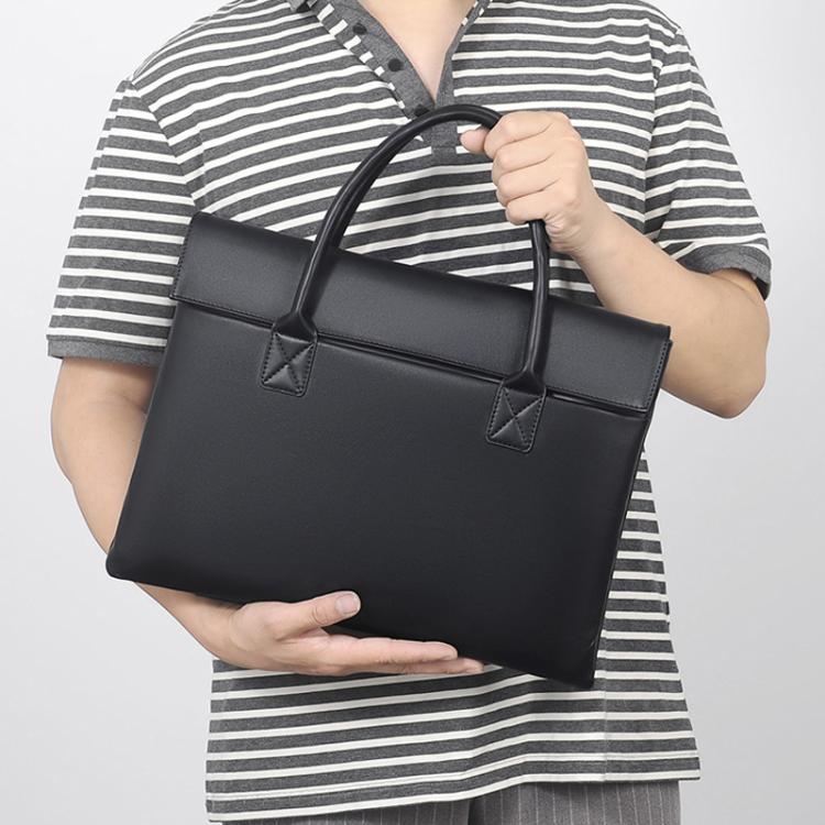 14 inch Laptop Bag Lightweight Laptop Bag Business Simple Handheld Briefcase(Pink) - 14.1 inch by buy2fix | Online Shopping UK | buy2fix