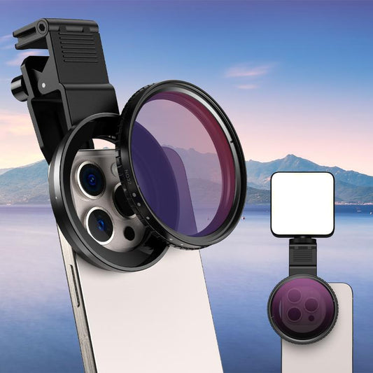 APEXEL APL-67VND400 67mm Cell Phone Photo Filter Adjustable Light Reducing Lens - Others Lens by APEXEL | Online Shopping UK | buy2fix