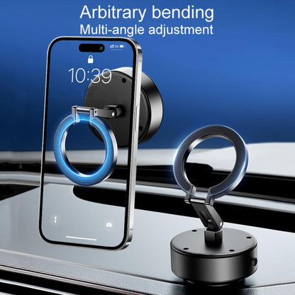 M17 Electrical Suction Cup Mobile Phone Car Holder Folding Rotating Magnetic Suction Navigation Stand(Black) - Universal Car Holders by buy2fix | Online Shopping UK | buy2fix