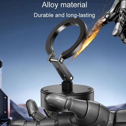 M17 Electrical Suction Cup Mobile Phone Car Holder Folding Rotating Magnetic Suction Navigation Stand(Black) - Universal Car Holders by buy2fix | Online Shopping UK | buy2fix