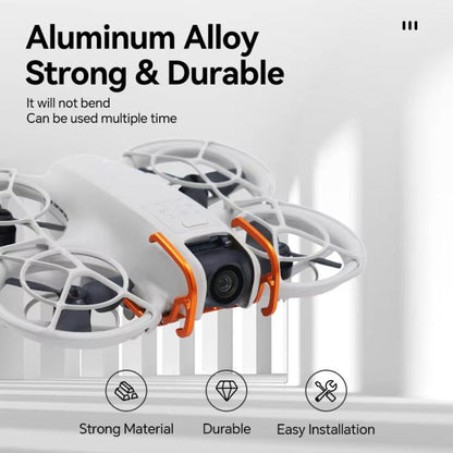 For DJI Neo RCSTQ Aluminum Alloy Crash Bar Convenient Quick Release Protective Stand(Orange) - Other by RCSTQ | Online Shopping UK | buy2fix