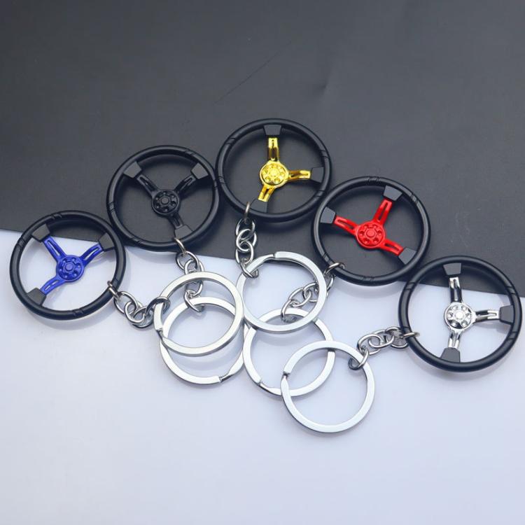 Car Steering Wheel Keychain Removable Key Pendant(Red) - Key Rings by buy2fix | Online Shopping UK | buy2fix