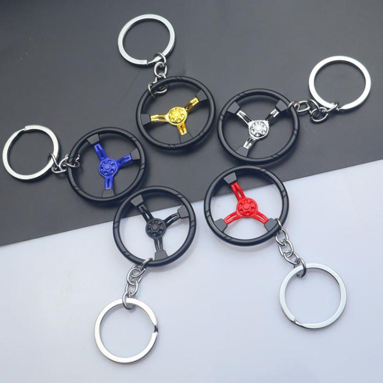 Car Steering Wheel Keychain Removable Key Pendant(Red) - Key Rings by buy2fix | Online Shopping UK | buy2fix