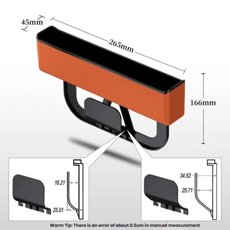 Car Seat Seam Storage Box Universal Car Seam Organizer Auto Accessories(White) - Stowing Tidying by buy2fix | Online Shopping UK | buy2fix