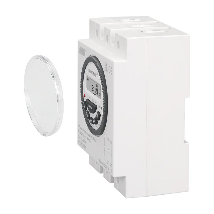 SINOTIMER TM619-380V 16A 3 Phase Timer Switch 7-Day Programmable Minimum Interval 1 Minute - Switch by SINOTIMER | Online Shopping UK | buy2fix