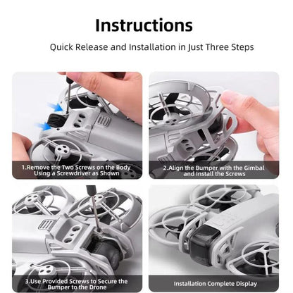 For DJI Neo BRDRC Bumper Gimbal Lens Crash Bar(Gray) - Mount & Holder by BRDRC | Online Shopping UK | buy2fix