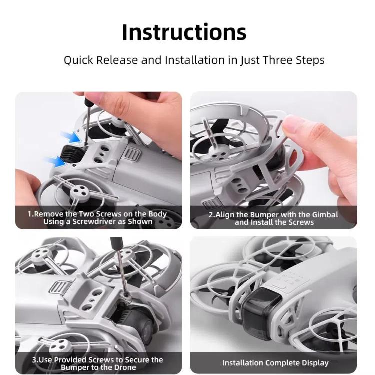 For DJI Neo BRDRC Bumper Gimbal Lens Crash Bar(Blue) - Mount & Holder by BRDRC | Online Shopping UK | buy2fix