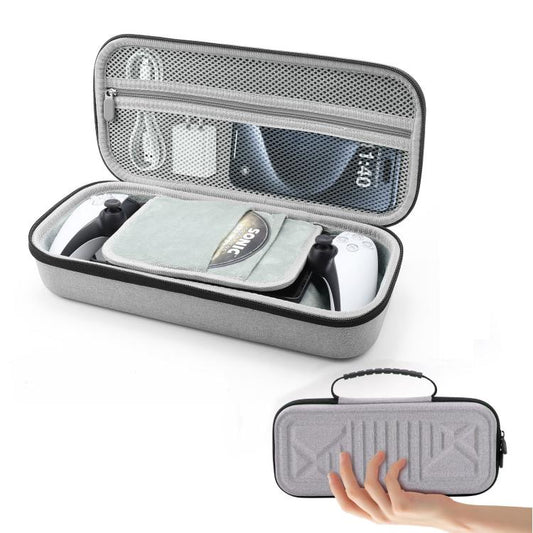 For PlayStation Portal Game Console EVA Storage Bag Portable Handbag(Light Gray) - Bags by buy2fix | Online Shopping UK | buy2fix