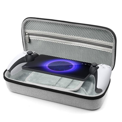 For PlayStation Portal Game Console EVA Storage Bag Portable Handbag(Light Gray) - Bags by buy2fix | Online Shopping UK | buy2fix