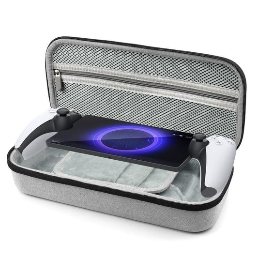For PlayStation Portal Game Console EVA Storage Bag Portable Handbag(Light Gray) - Bags by buy2fix | Online Shopping UK | buy2fix