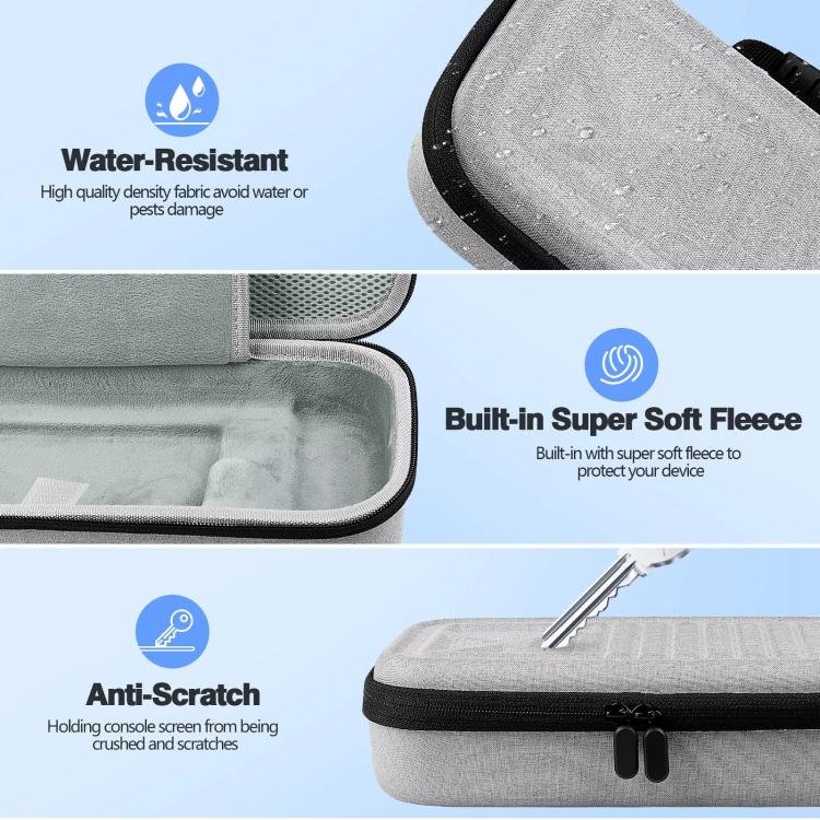 For PlayStation Portal Game Console EVA Storage Bag Portable Handbag(Light Gray) - Bags by buy2fix | Online Shopping UK | buy2fix