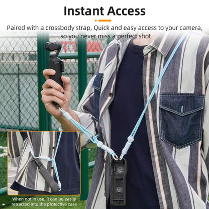 BRDRC Sports Camera Hand Lanyard With 1/4 inch Screw Loss Prevention Lanyard Wrist Strap Accessories(Black Rope Gray Knot) - Camera Strap by BRDRC | Online Shopping UK | buy2fix