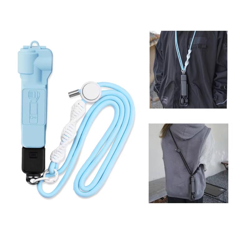 BRDRC Sport Camera Lanyard With 1/4 Inch Screw Anti-Lost Crossbody Lanyard(Black Rope Gray Knot) - Camera Strap by BRDRC | Online Shopping UK | buy2fix