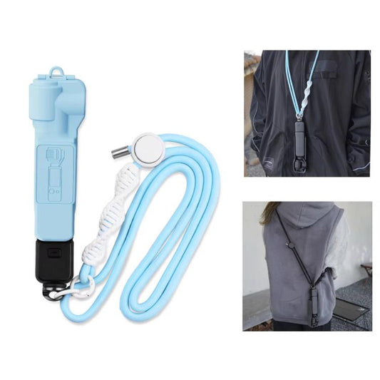 BRDRC Sport Camera Lanyard With 1/4 Inch Screw Anti-Lost Crossbody Lanyard(Black Rope Gray Knot) - Camera Strap by BRDRC | Online Shopping UK | buy2fix