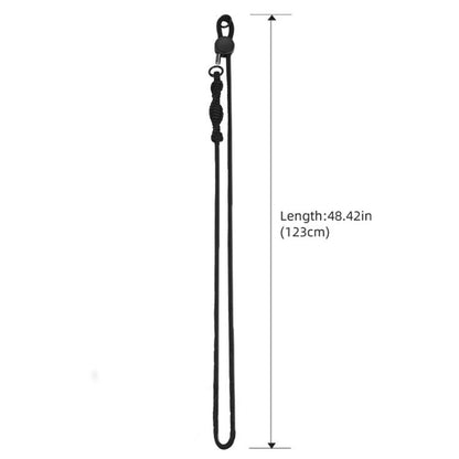 BRDRC Sport Camera Lanyard With 1/4 Inch Screw Anti-Lost Crossbody Lanyard(Black Rope Gray Knot) - Camera Strap by BRDRC | Online Shopping UK | buy2fix