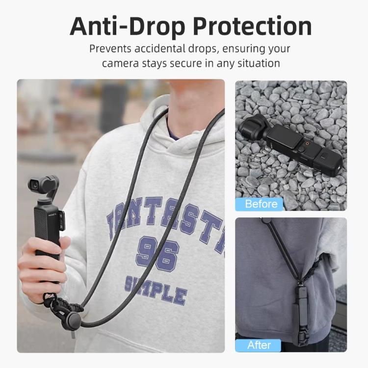 BRDRC Sport Camera Lanyard With 1/4 Inch Screw Anti-Lost Crossbody Lanyard(Pink Blue Green) - Camera Strap by BRDRC | Online Shopping UK | buy2fix