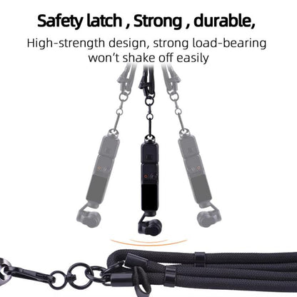 BRDRC Sport Camera Lanyard With 1/4 inch Screw Anti-Lost Crossbody Rope Accessory(Black) - Camera Strap by BRDRC | Online Shopping UK | buy2fix