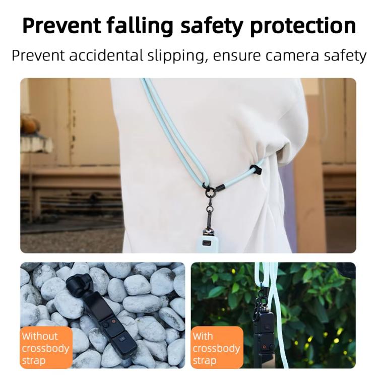BRDRC Sport Camera Lanyard With 1/4 inch Screw Anti-Lost Crossbody Rope Accessory(Black) - Camera Strap by BRDRC | Online Shopping UK | buy2fix