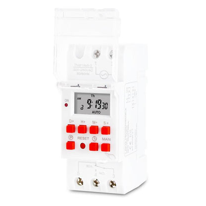 SINOTIMER TM919sB 220V 30A 1 Second Interval 7-Day Programmable Timer Din Rail Mounted - Switch by SINOTIMER | Online Shopping UK | buy2fix