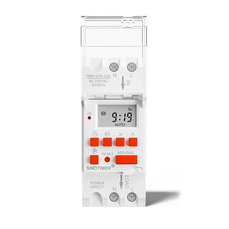 SINOTIMER  TM919TK-30A 85-265VAC Astronomical Time Switch For Automatic Calculation Of Sunrise And Sunset In Latitude And Longitude - Switch by SINOTIMER | Online Shopping UK | buy2fix