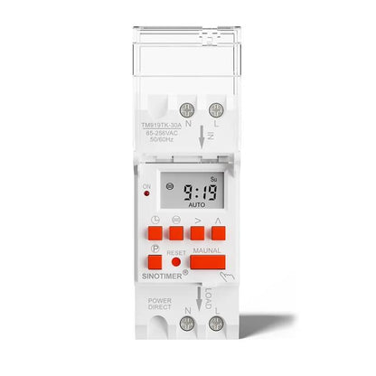 SINOTIMER  TM919TK-30A 85-265VAC Astronomical Time Switch For Automatic Calculation Of Sunrise And Sunset In Latitude And Longitude - Switch by SINOTIMER | Online Shopping UK | buy2fix