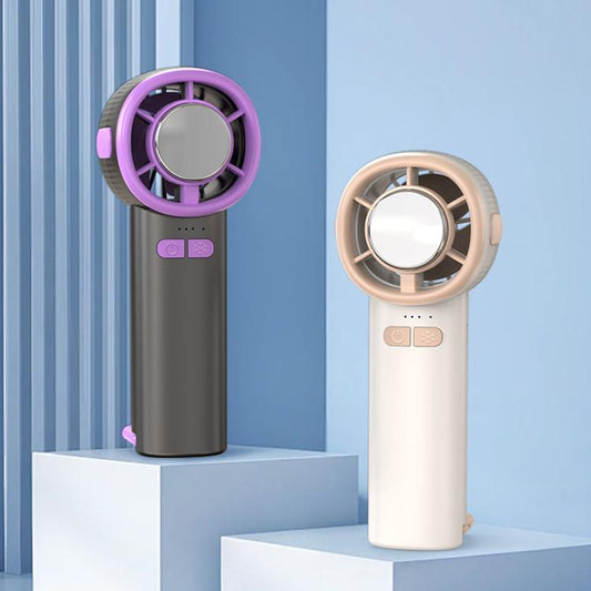 3-speed High Speed Digital Display Semiconductor Cooling Fan USB Portable Handheld Small Fan(Gray) - Electric Fans by buy2fix | Online Shopping UK | buy2fix