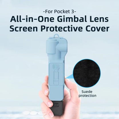 For DJI OSMO Pocket 3 BRDRC Lens Cap Camera Case Screen Protector Accessories(Blue) - Case & Bags by BRDRC | Online Shopping UK | buy2fix