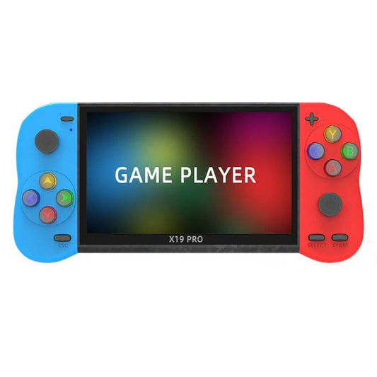 X19 Pro 5.1-inch Screen Handheld Game Console Supports AV TV Output With 8G Memory Card(Blue+Red) - Pocket Console by buy2fix | Online Shopping UK | buy2fix