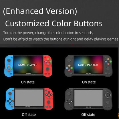 X19 Pro 5.1-inch Screen Handheld Game Console Supports AV TV Output With 8G Memory Card(Black) - Pocket Console by buy2fix | Online Shopping UK | buy2fix