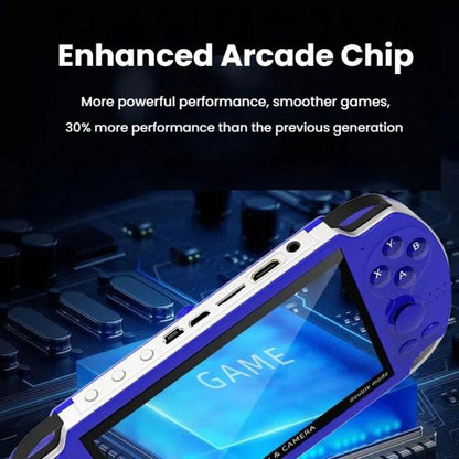 A3 4.3-Inch Handheld Game Console With Camera Supports Dual Handles/TV Output/10 Simulators Built In 8G(Blue) - Pocket Console by buy2fix | Online Shopping UK | buy2fix