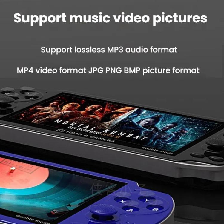 A3 4.3-Inch Handheld Game Console With Camera Supports Dual Handles/TV Output/10 Simulators Built In 8G(Black) - Pocket Console by buy2fix | Online Shopping UK | buy2fix