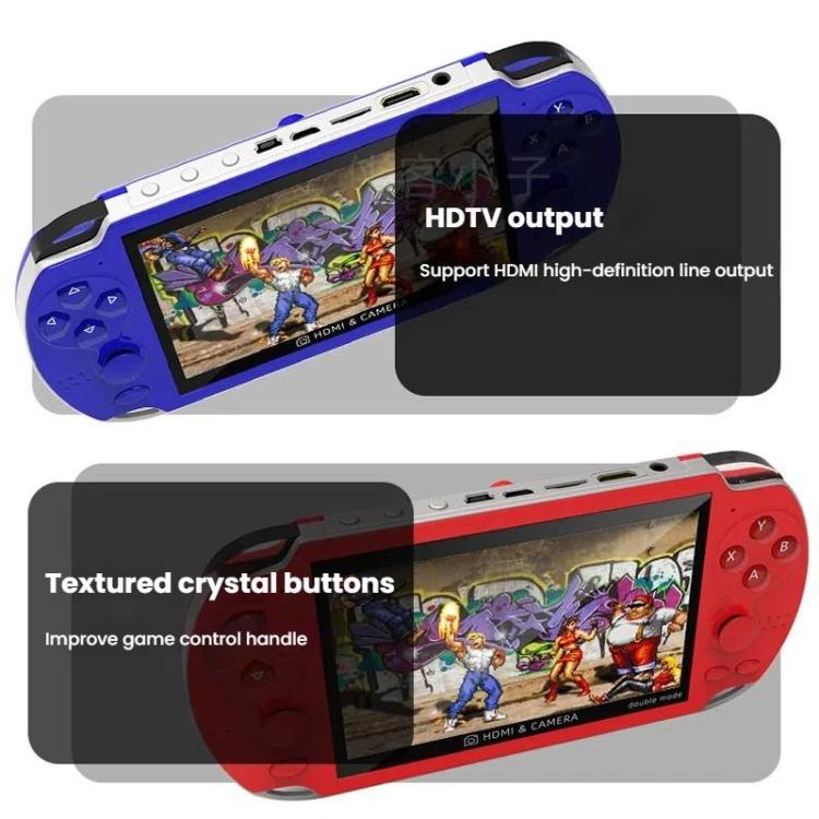 A3 4.3-Inch Handheld Game Console With Camera Supports Dual Handles/TV Output/10 Simulators Built In 8G(Blue) - Pocket Console by buy2fix | Online Shopping UK | buy2fix